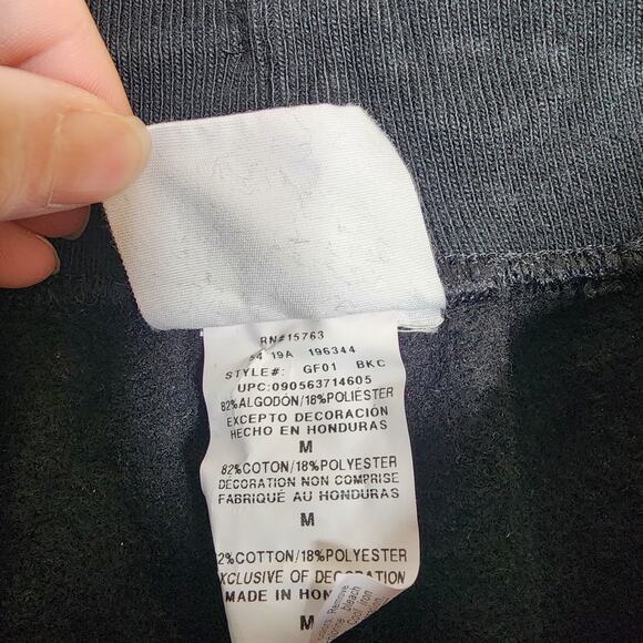 Champion GF01 Men's Reverse Weave Trim Joggers in Black Size M - Picture 7 of 8